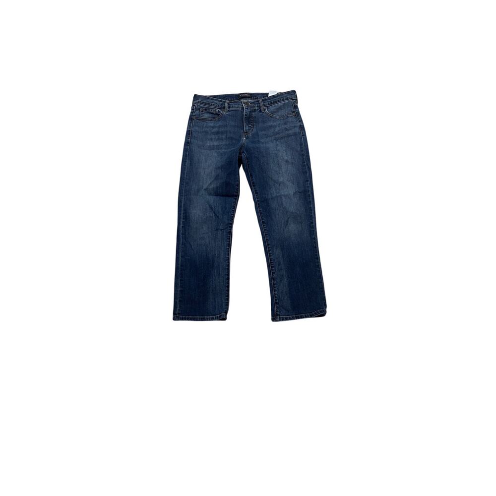 Banana Republic 29 girlfriend Jean blue mid rise straight through hip and thigh